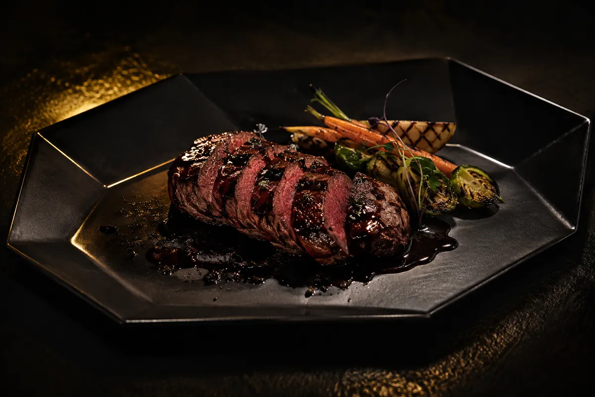 Solomillo de wagyu servido al punto